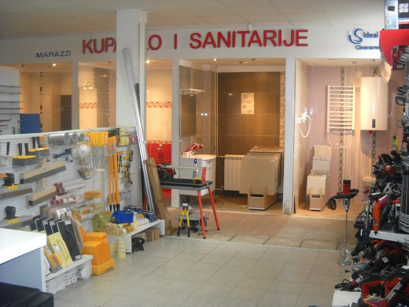 Inside the Eurozox warehouse showing stored materials